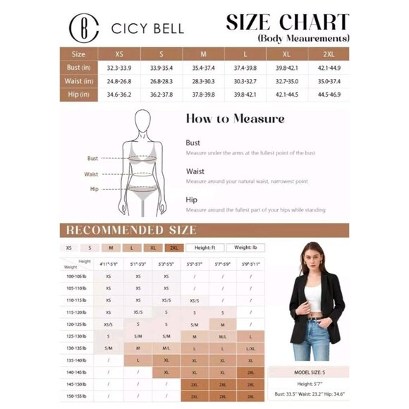 Cicy Bell Womens M Blazer Button Closure Sky Blue Office Career  Business NWT - Picture 5 of 5